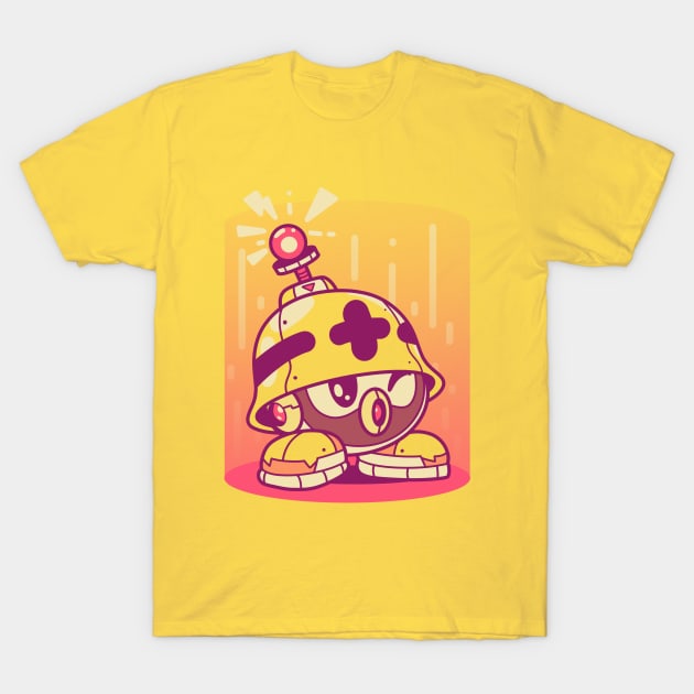 Robot Helmet T-Shirt by Jaime Ugarte